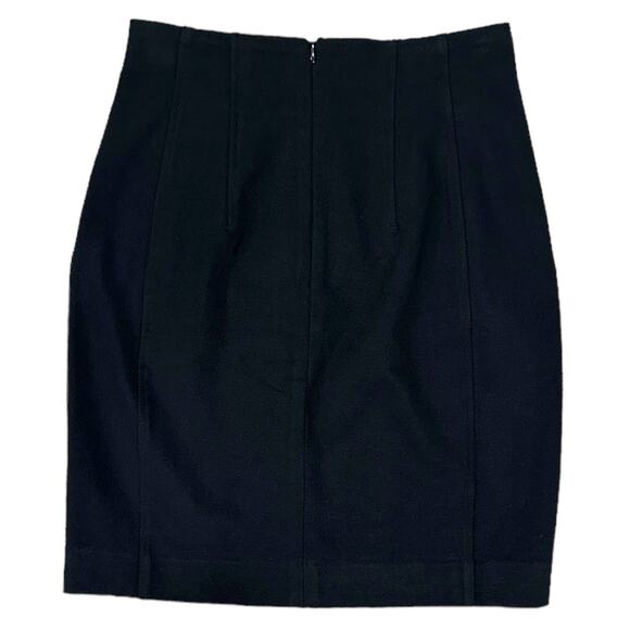 MM. Lafleur The Crosby Skirt Textured Ponte Black - Picture 4 of 6